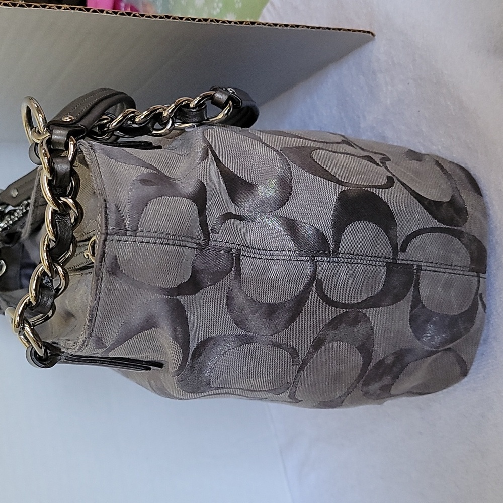 Coach Madison East/West Op Art shoulder handbag - Picture 5 of 16
